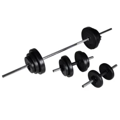 Vægtstang + 2 håndvægte 30,5 kg
