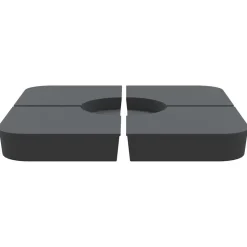 vidaXL 4 dele parasolbund til parasolfod 100 kg PP