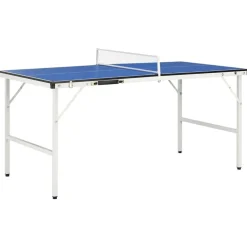 vidaXL 1,5 meter bordtennisbord med net 152 x 76 x 66 cm blå