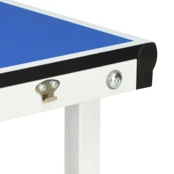 vidaXL 1,5 meter bordtennisbord med net 152 x 76 x 66 cm blå