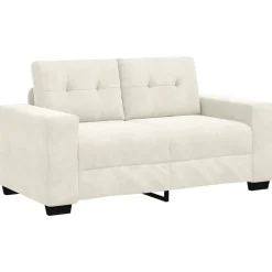 vidaXL | Tosæders sofa | med pude Creme Fløjl