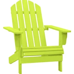 vidaXL Adirondack-havestol massivt grantræ grøn