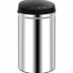 vidaXL affaldsspand med sensor 40 l rustfrit stål