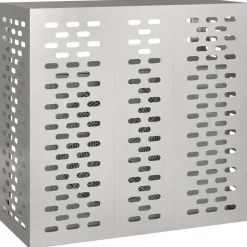 vidaXL Air Conditioner Cover Sølv 110 x 50 x 105 cm Rustfrit stål