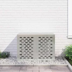 vidaXL Air Conditioner Cover Sølv 100 x 50 x 70 cm Galvaniseret stål