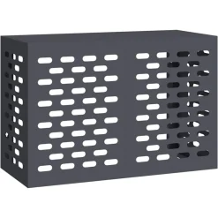 vidaXL Air Conditioner Cover Antracit 90 x 40 x 60 cm Stål