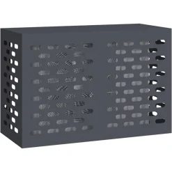 vidaXL Air Conditioner Cover Antracit 90 x 40 x 60 cm Stål