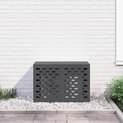 vidaXL Air Conditioner Cover Antracit 90 x 40 x 60 cm Stål