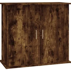 vidaXL akvariebord 81x36x73 cm konstrueret træ røget egetræsfarve