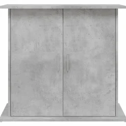 vidaXL akvariestativ betongrå 81x36x73 cm konstrueret træ