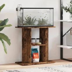 vidaXL akvariestativ røget eg 60x30x60 cm konstrueret træ