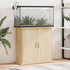 vidaXL akvariestativ Sonoma eg 81x36x73 cm konstrueret træ