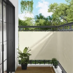 vidaXL Altan Skærm Creme 110 x 500 cm Oxford stof