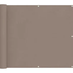 vidaXL Altan Skærm Gråbrun 100 x 800 cm Oxford stof