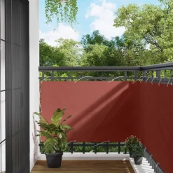 vidaXL Altan Skærm Terrakotta 100 x 600 cm Oxford stof