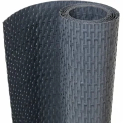vidaXL altanafskærmning 300x80 cm polyrattan antracitgrå