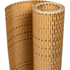 vidaXL altanafskærmning 300x80 cm polyrattan lysebrun