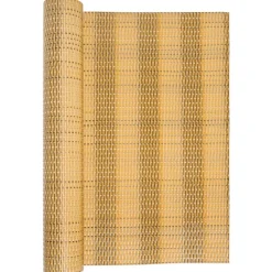 vidaXL altanafskærmning 300x80 cm polyrattan lysebrun