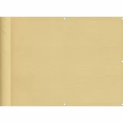 vidaXL altanafskærmning 75x300 cm 100 % polyester sandfarvet