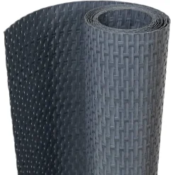 vidaXL altanafskærmninger 5 stk. 255x19 cm polyrattan antracitgrå