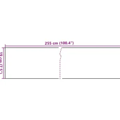 vidaXL altanafskærmninger 10 stk. 255x19 cm polyrattan lysebrun