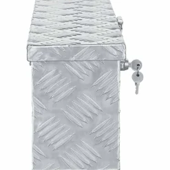 vidaXL aluminiumskasse 48,5 x 14 x 20 cm sølvfarvet