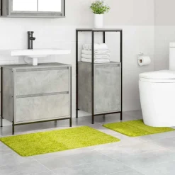 vidaXL Anti-skid badevægs måttesæt 2 pcs Grøn PP