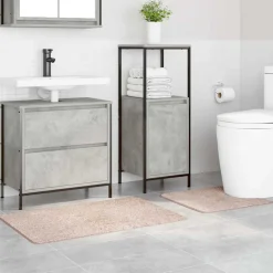 vidaXL Anti-skid badevægs måttesæt 2 pcs Creme PP
