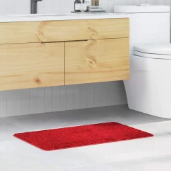 vidaXL Antiskrid Badmåtte Rød 50 x 80 cm PP