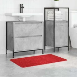 vidaXL Antiskrid Badmåtte Rød 50 x 80 cm PP