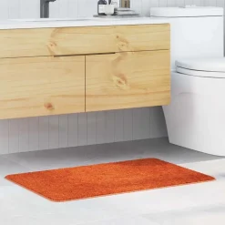 vidaXL Antiskrid Badmåtte Orange 60 x 90 cm PP