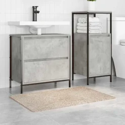 vidaXL Antiskrid Badmåtte Creme 60 x 90 cm PP