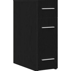 vidaXL Apoteker Skab Sort eg 20 x 45,5 x 60 cm Konstrueret træ