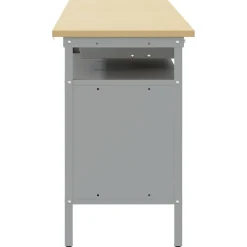 vidaXL Arbejdsbænk sæt med skuffe 2 pcs Rød og Grå 200 x 55 x 85 cm