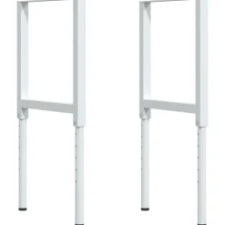 vidaXL arbejdsbænk 100x60x(71,5-98) cm massivt bøgetræ rektangulær