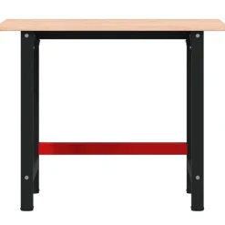 vidaXL arbejdsbænk 100x60x81,5 cm massivt bøgetræ rektangulær