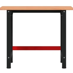 vidaXL arbejdsbænk 100x60x81,5 cm massivt bøgetræ rektangulær