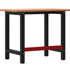 vidaXL arbejdsbænk 100x60x81,5 cm massivt bøgetræ rektangulær
