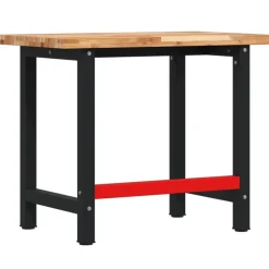 vidaXL arbejdsbænk 100x60x83 cm massivt akacietræ rektangulær
