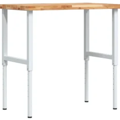 vidaXL arbejdsbænk 100x60x(73-99,5) cm massivt akacietræ rektangulær