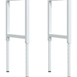 vidaXL arbejdsbænk 100x60x(71,5-98) cm massivt bøgetræ rektangulær