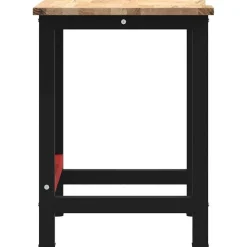 vidaXL arbejdsbænk 100x60x81,5 cm massivt egetræ