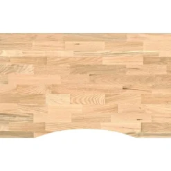 vidaXL arbejdsbænk 100x60x81,5 cm massivt egetræ