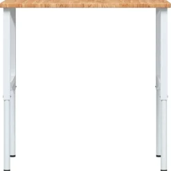 vidaXL arbejdsbænk 100x60x(71,5-98) cm massivt egetræ rektangulær