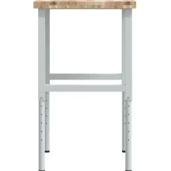 vidaXL arbejdsbænk 80x60x(73-99,5) cm massivt akacietræ rektangulær