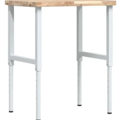 vidaXL arbejdsbænk 80x60x(73-99,5) cm massivt akacietræ rektangulær