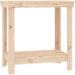 vidaXL arbejdsbord 80x50x80 cm massivt fyrretræ