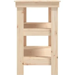 vidaXL arbejdsbord 78,5x50x80 cm massivt fyrretræ
