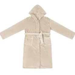 vidaXL Badekåbe med hætte Beige s Flannel