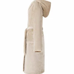 vidaXL Badekåbe med hætte Beige s Flannel